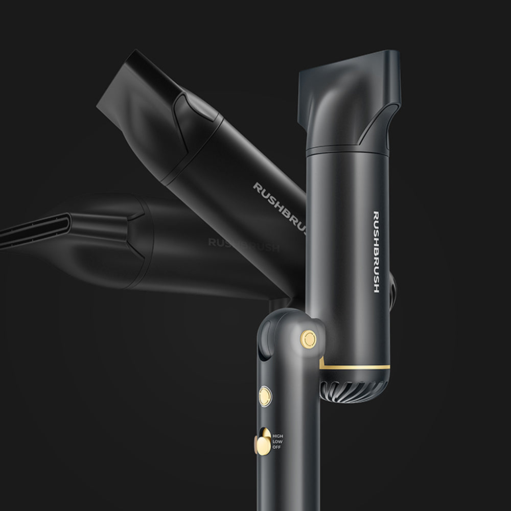 Rush Brush 6in1 Curler Air Wrapper Lite 1300W - Black