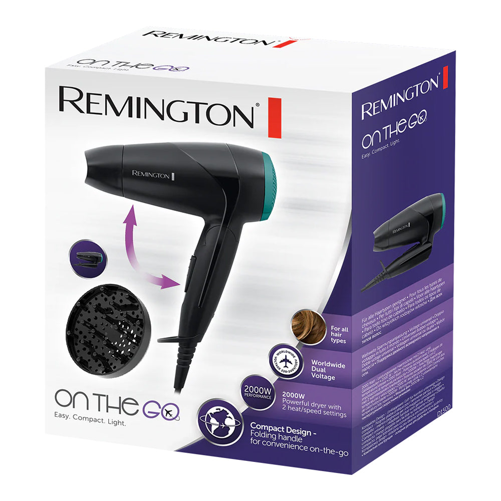 Remington Hair Dryer On The Go D1500 2000W
